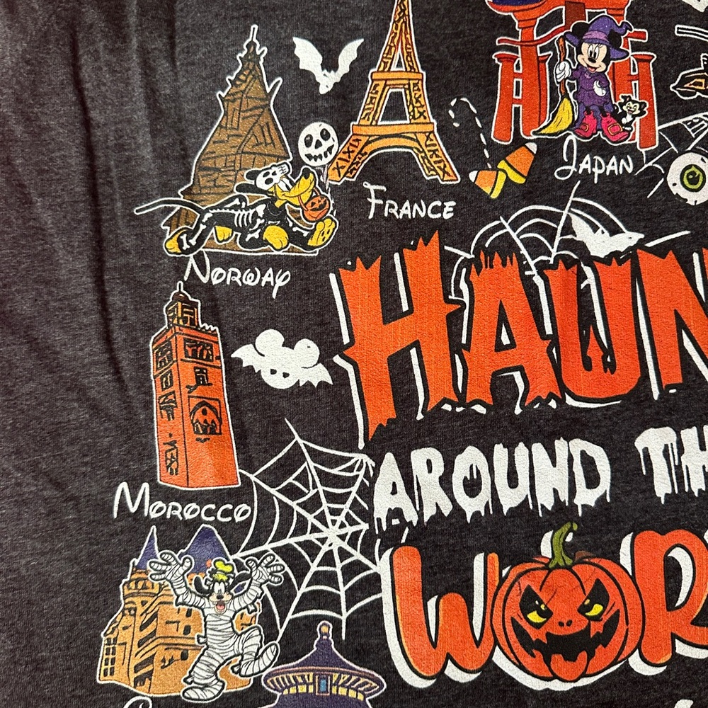 Disney Haunt Around the World Graphic Tee - Black - Picture 3 of 6